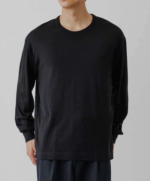 ADAM ET ROPE'（アダムエロペ） tシャツ 「NIKKE」ウール天竺 ロング