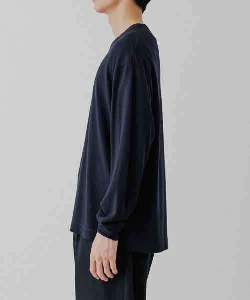新品♡ADAM ET ROPEネイビー長袖シャツ ADAM ET ROPE'（アダムエロペ） シャツ 「NIKKE」レギュラーカラー