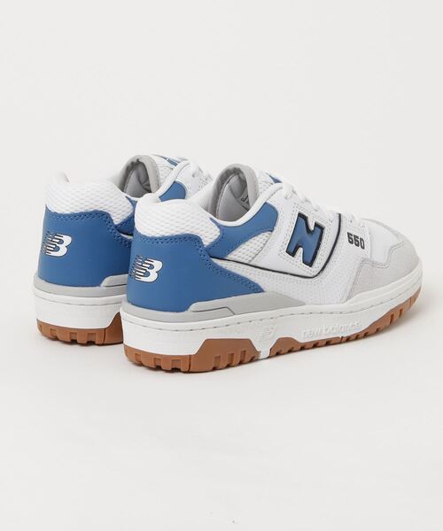 [New Balance] low cut спортивные туфли 23.5cm белый × зеленый мужской 