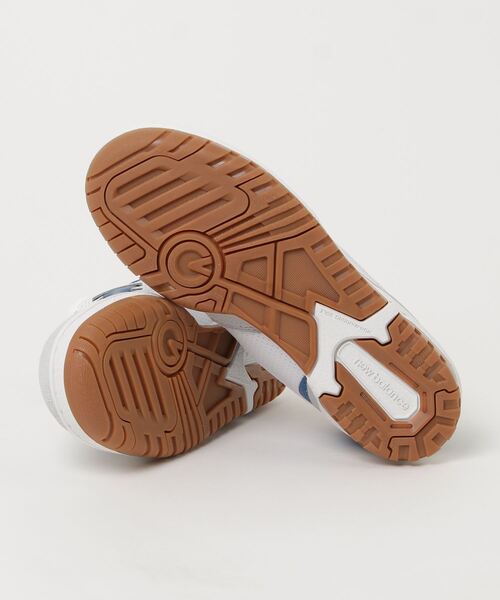 [New Balance] low cut спортивные туфли 23.5cm белый × зеленый мужской 