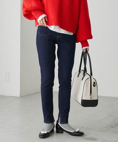 「BONLECILL」 デニムパンツ L ブラック レディース