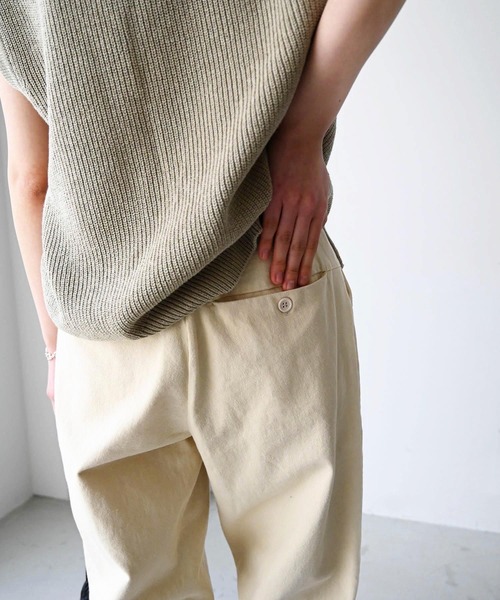 「CANAL JEAN」 チノパンツ 38 クリーム レディース