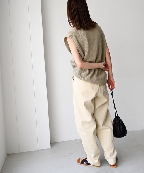「CANAL JEAN」 チノパンツ 38 クリーム レディース
