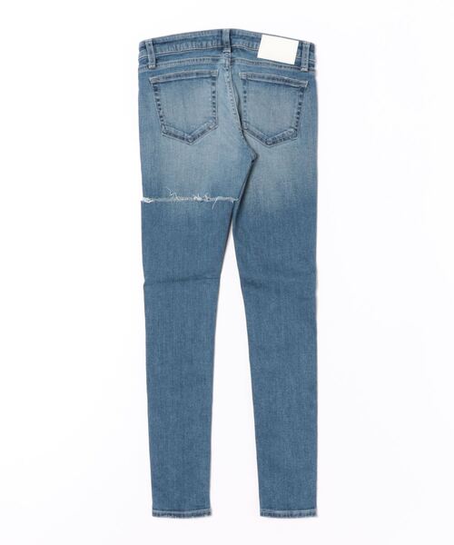 「GYDA」 ダメージ加工デニムパンツ SMALL ライトブルー レディース