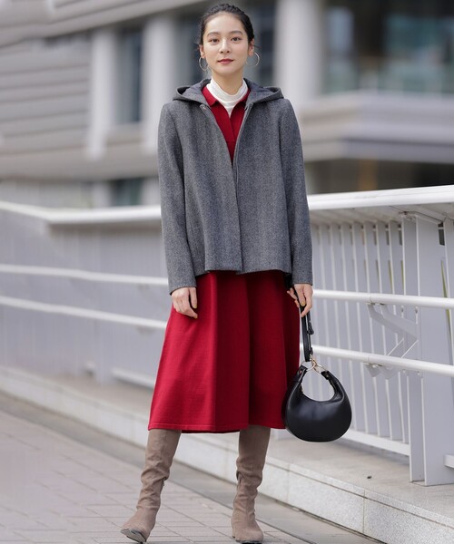 cccmalie カシミヤシルク リボンスキッパーニット COMOLI カシミヤ スキッパー ニット, Navy – Navyblue