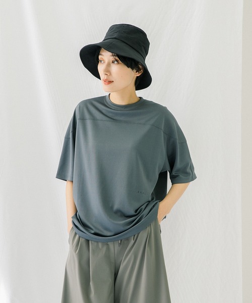 「EKAL」 半袖Tシャツ FREE チャコールグレー レディース_画像2