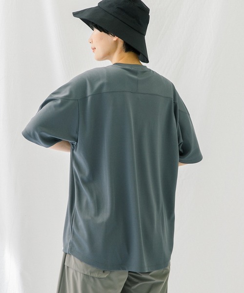 「EKAL」 半袖Tシャツ FREE チャコールグレー レディース_画像3