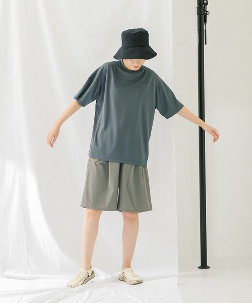 「EKAL」 半袖Tシャツ FREE チャコールグレー レディース_画像5