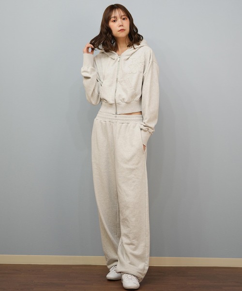 【ロキシー】ジャージ パンツ 上下セットアップ トレーニング M カーキ×白 ロキシー】ROXY ジャージ 上下セットアップ トレーニング M カーキ×白