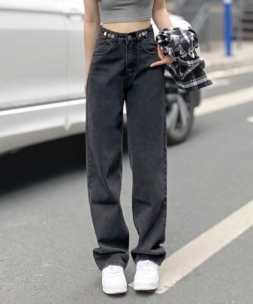 ジーンズ デニム デニムパンツ 「ウエスト調整できる」デニムパンツ