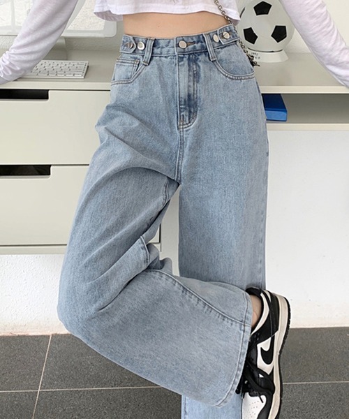 ジーンズ デニム デニムパンツ 「ウエスト調整できる」デニムパンツ