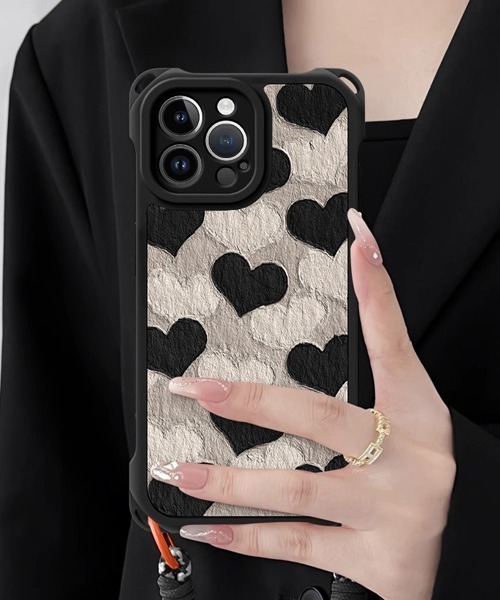 Fun & Daily スマホケース Shoulder Heart iPhone Case 15 16