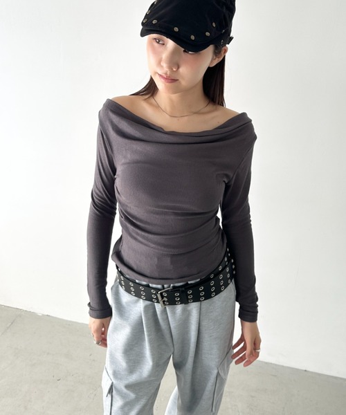julius ドレープ カウルネック ねじれ シルク カットソー メンズ julius ドレープ カウルネック ねじれ シルク カットソー