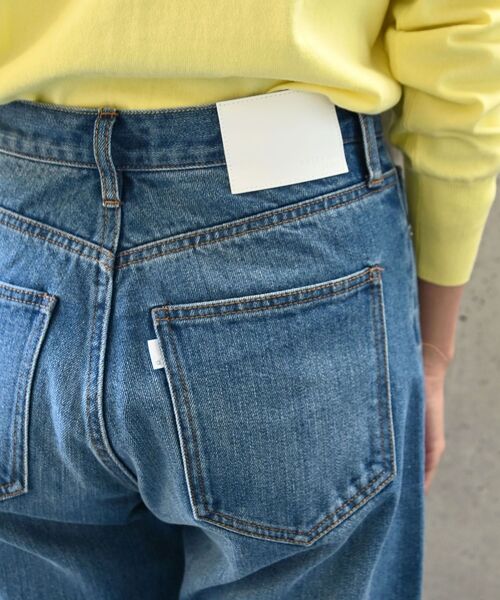 [SHIPS any] обработка Denim брюки 34 голубой женский 