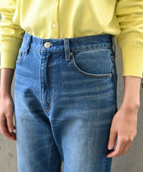 [SHIPS any] обработка Denim брюки 34 голубой женский 