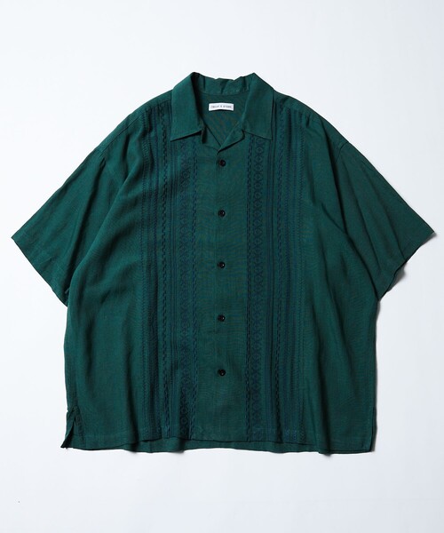 「FREAK'S STORE」 半袖シャツ LARGE ブラック メンズ_画像7