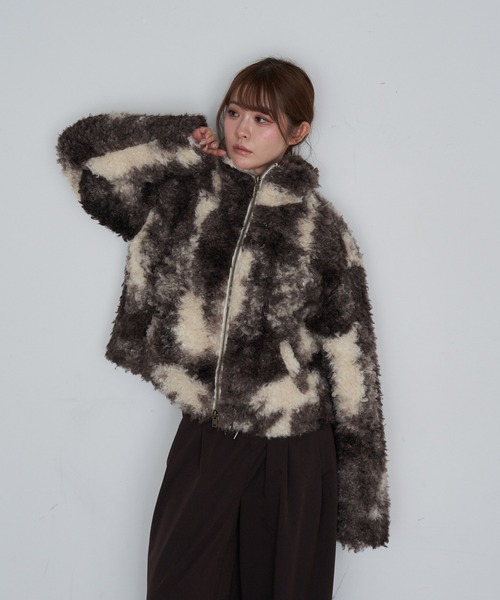 Ray Cassin（レイカズン） ブルゾン アウター ボアジップブルゾン