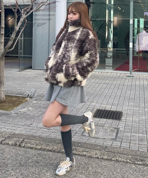 Ray Cassin（レイカズン） ブルゾン アウター ボアジップブルゾン