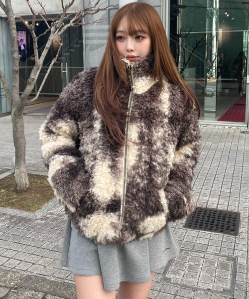 Ray Cassin（レイカズン） ブルゾン アウター ボアジップブルゾン