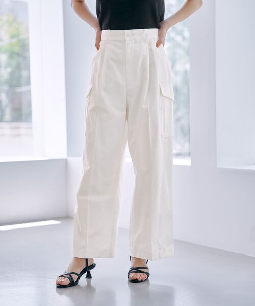 COHINA（コヒナ） カーゴパンツ ワイドストレートカーゴパンツ 「低