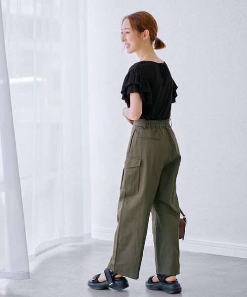 COHINA（コヒナ） カーゴパンツ ワイドストレートカーゴパンツ 「低
