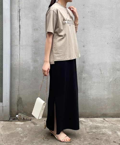 「COLLAGE GALLARDAGALANTE」 半袖Tシャツ FREE ホワイト レディース_画像7