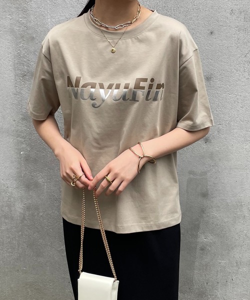 「COLLAGE GALLARDAGALANTE」 半袖Tシャツ FREE ホワイト レディース_画像8