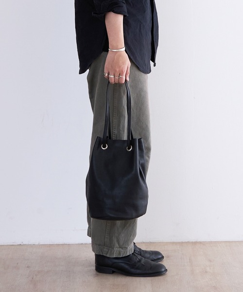 BICASH（ビカーシ） ショルダーバッグ レザーミニ巾着バッグ(B847