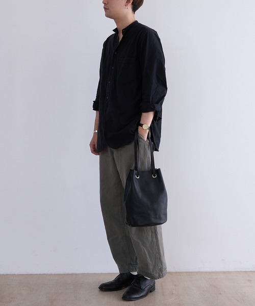 BICASH（ビカーシ） ショルダーバッグ レザーミニ巾着バッグ(B847