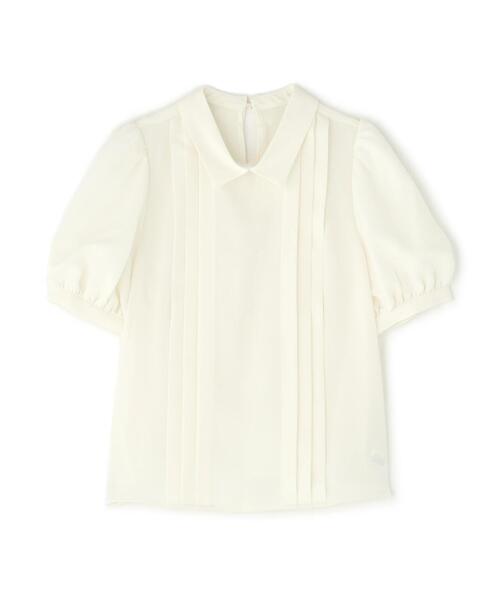 「NATURAL BEAUTY BASIC」 半袖ブラウス MEDIUM ネイビー レディース_画像2