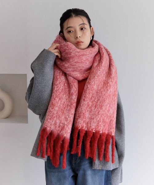 BAYFLOW（ベイフロー） マフラー ストール 静電気軽減メランジ