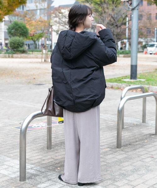 URBAN RESEARCH コクーンフードジャケット　ダウンコート アイテムズ アーバンリサーチ ITEMS URBAN RESEARCH GREENDOWNコクーン