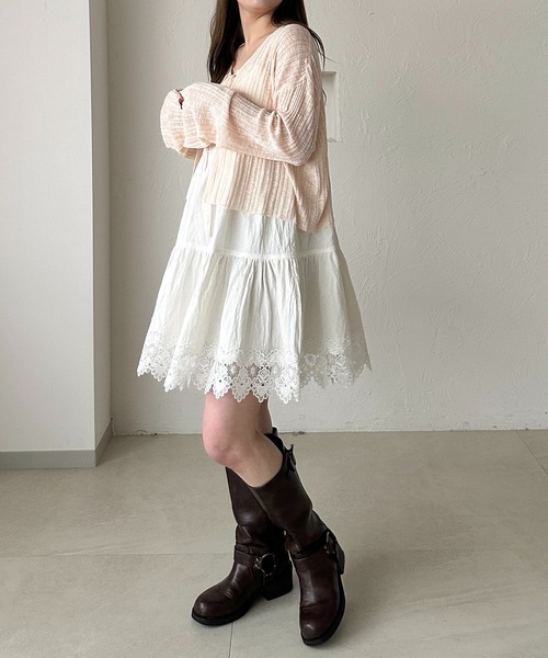 「apres jour clair」 キャミソールブラウス X-LARGE オフホワイト レディース_画像6