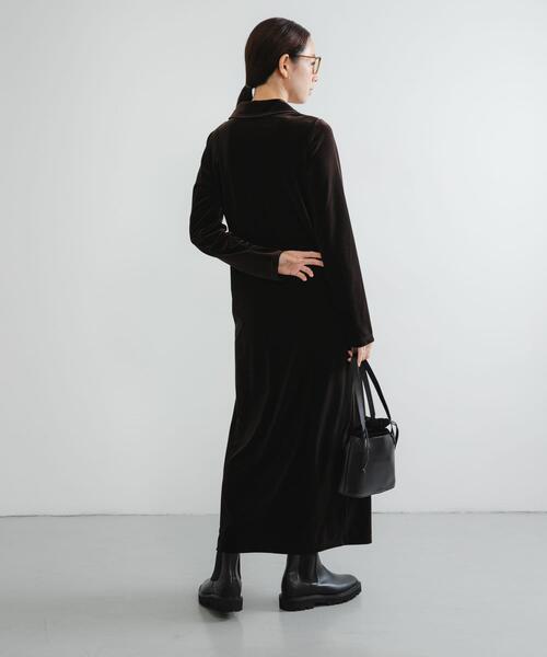 アルペロベロ素敵なワンピース＆☆ウールブレザー☆トップス☆黒パンツ付き URBAN RESEARCH（アーバンリサーチ） ワンピース ベロアシャツカラー