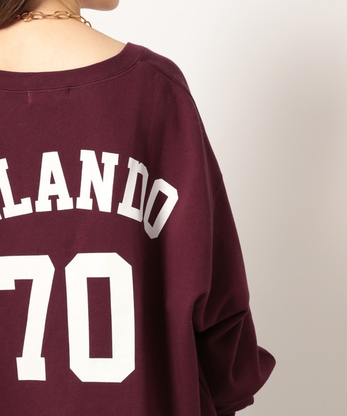 「GOOD ROCK SPEED」 スウェットカットソー フリー ホワイト レディース_画像3