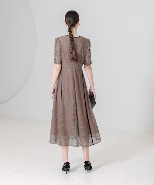 「Leja」 半袖ワンピース SMALL ブラウン レディース_画像9