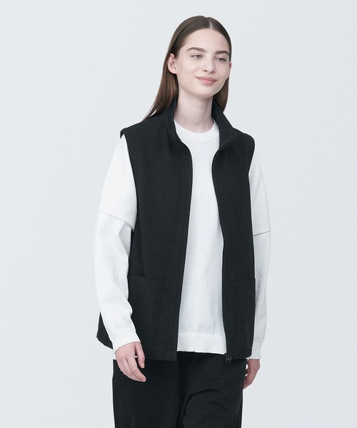 無印良品 「無印良品」 ベスト X-SMALL ブラック メンズ : ZOZOTOWN