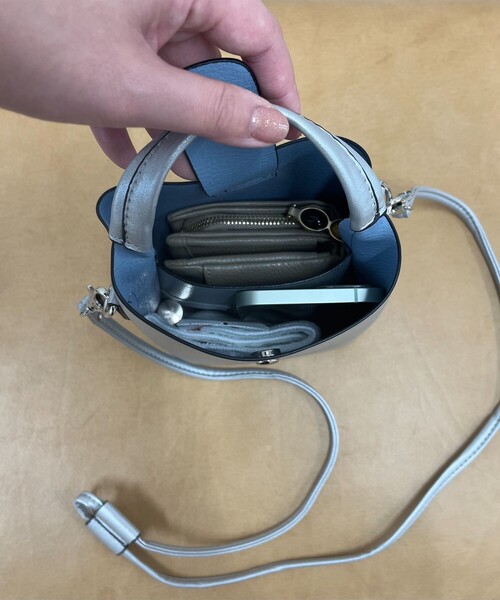 「SHIPS any」 2WAYバッグ ONE SIZE シルバー レディース_画像9