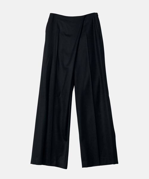 LE CIEL BLEU（ルシェルブルー） パンツ ラップフロントトラウザー