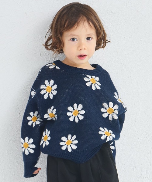 Yoko Kids ニット pairmanon（ペアマノン） ニット セーター ユニセックス フラワー