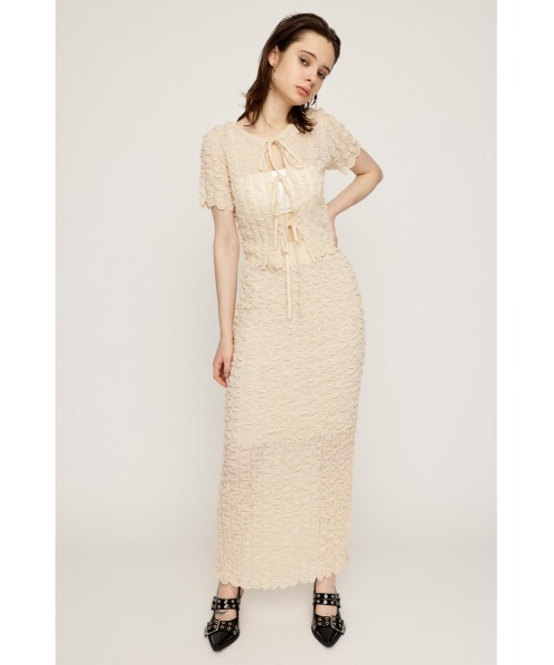 「SLY」 半袖ニット FREE アイボリー レディース_画像5