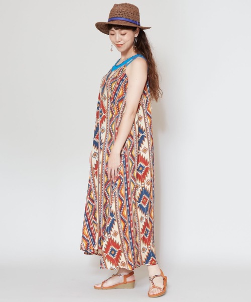 「チャイハネ」 キャミソールワンピース FREE パープル レディース_画像5