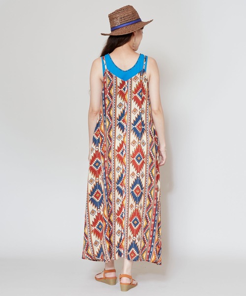 「チャイハネ」 キャミソールワンピース FREE パープル レディース_画像7