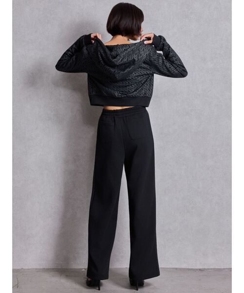 GYDA（ジェイダ） パーカー GG chain glitter print shortパーカー