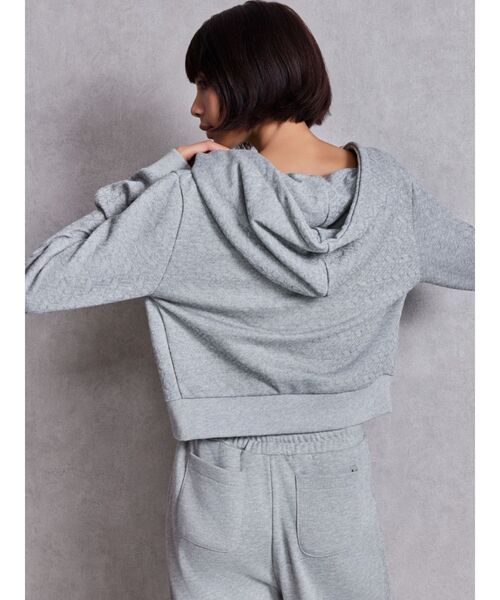 GYDA（ジェイダ） パーカー GG chain glitter print shortパーカー