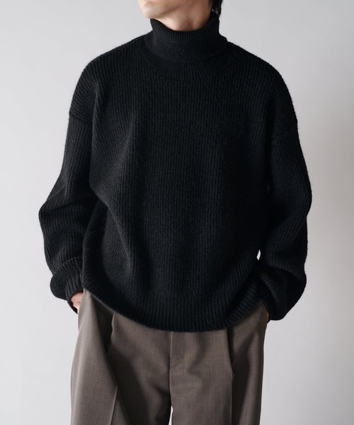 LUI,S　ルイス　ニットダッフル　新品未使用品 Lui's（ルイス） 長袖ニット FREE ブラック メンズ : ZOZOTOWN Yahoo