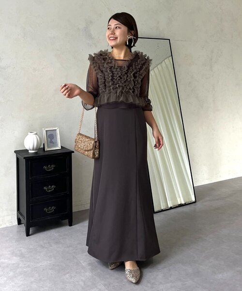 prose verse（プロズヴェール） ドレス 「MOMO」シアーフリルビスチェ