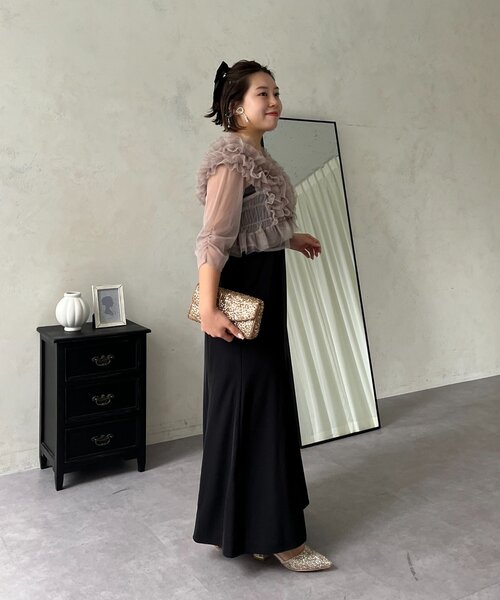 prose verse（プロズヴェール） ドレス 「MOMO」シアーフリルビスチェ