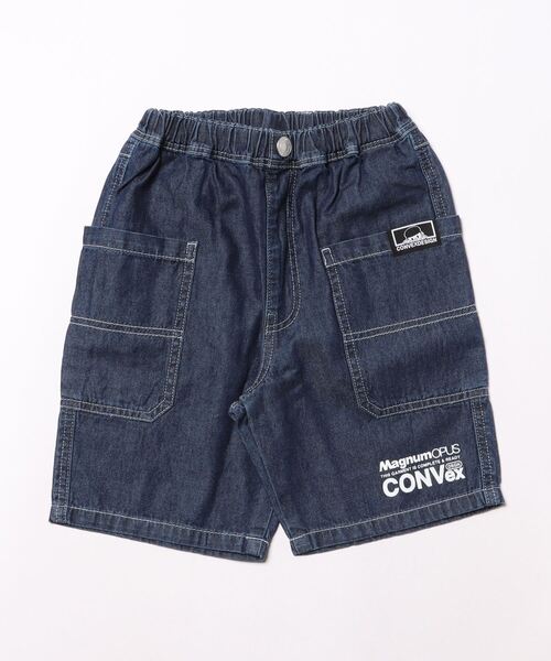 「CONVEX」 「KIDS」デニムハーフパンツ 160cm ネイビー キッズ_画像3
