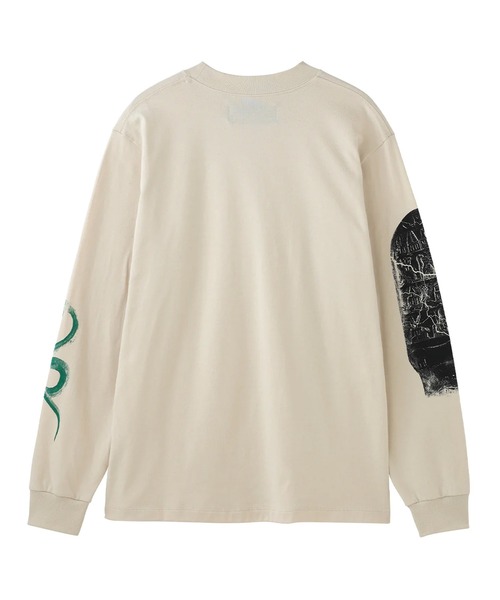 「DIET BUTCHER」 長袖Tシャツ 1 ベージュ メンズ_画像2